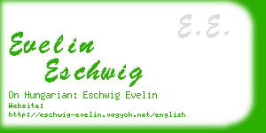 evelin eschwig business card